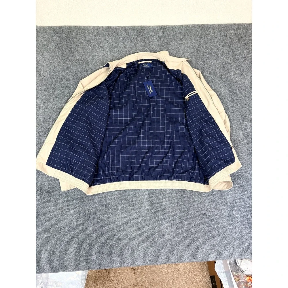NWT‎ Polo Ralph Lauren  Men's  Khaki Bi-Swing Full-Zip Jacket Polyester Size 2XL